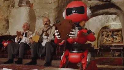 TEKNOFEST robotu Şanlıurfa'da sahneye çıktı: Çiğköfte yoğururken görüntülendi