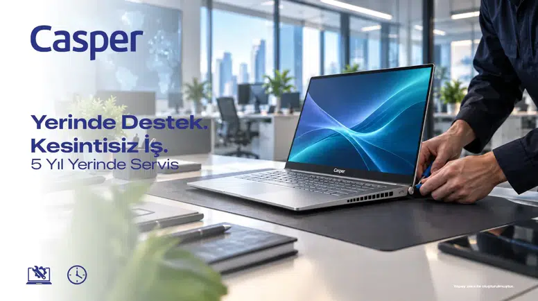 Casper'dan iş dünyasına özel 5 yıllık yerinde teknik destek çözümü