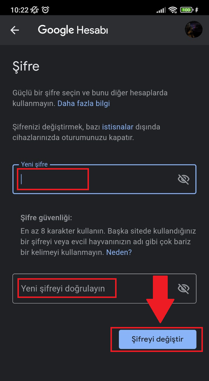 Google hesabı şifresi nasıl değiştirilir?