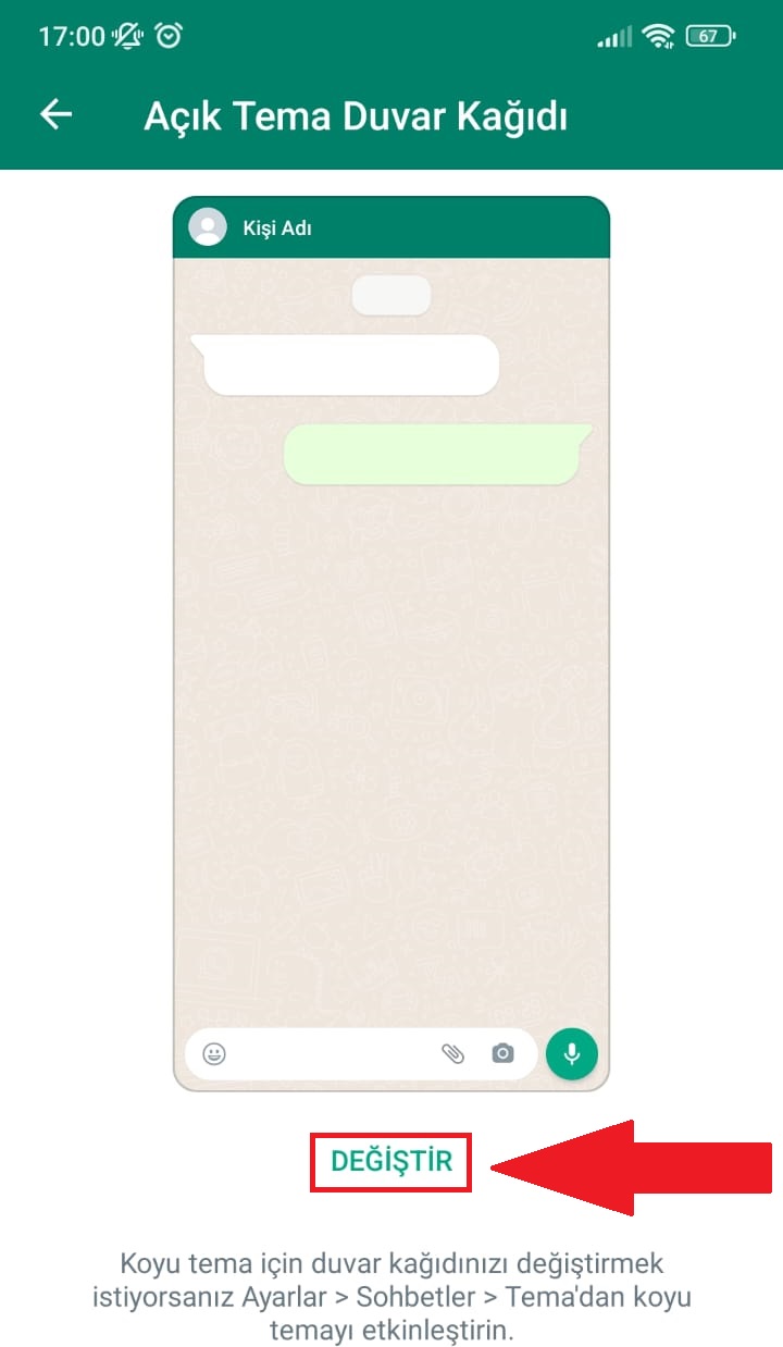 WhatsApp duvar kağıdı değiştirme nasıl yapılır?