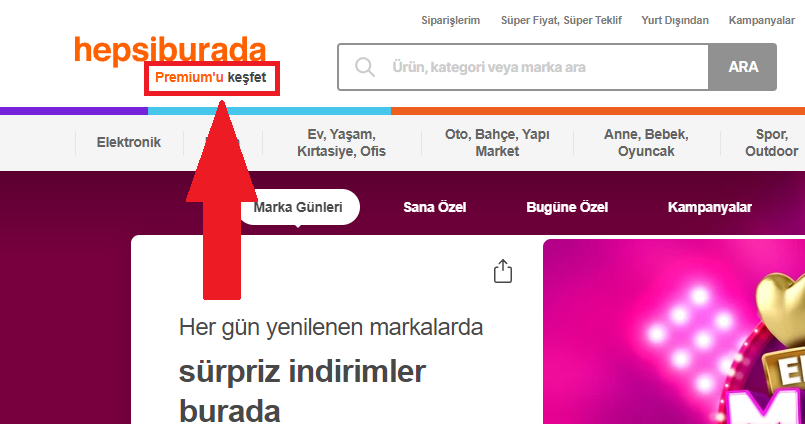 Hepsiburada premium satın alma nasıl yapılır?