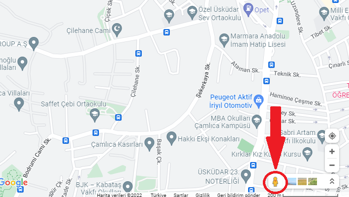 Google haritalar eski görüntüler nasıl görülür?