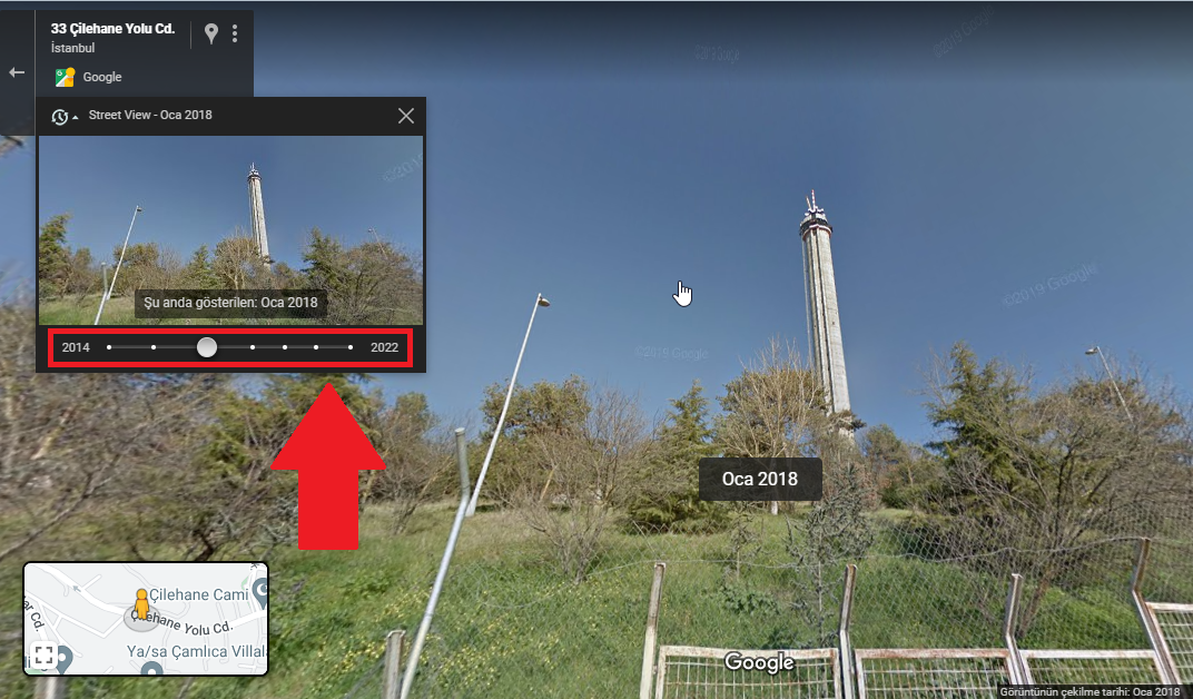 Google haritalar eski görüntüler nasıl görülür?