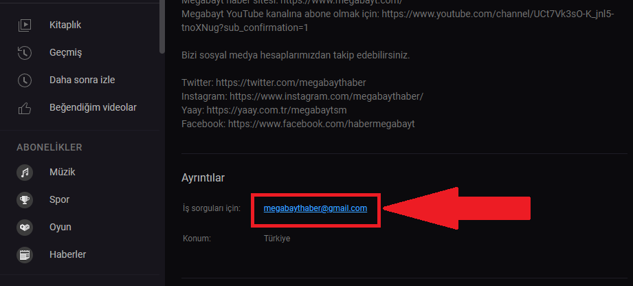 YouTube’da mesaj nasıl gönderilir?