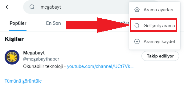 Twitter gelişmiş arama nasıl yapılır?