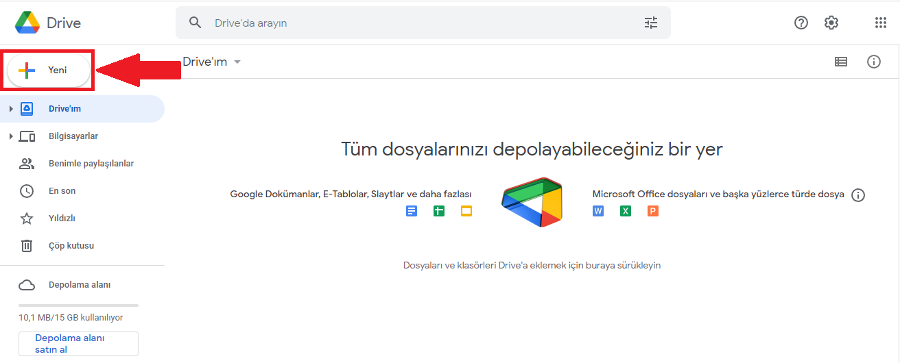 Google drive dosya yükleme nasıl yapılır?