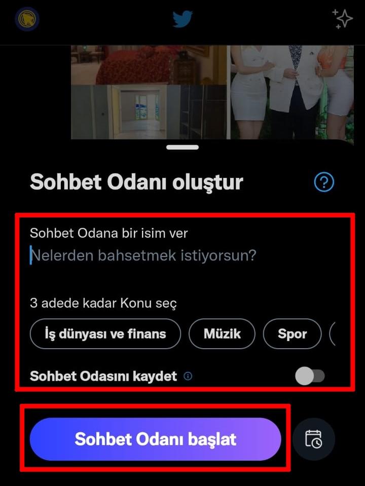 Twitter sohbet odası nasıl kurulur?