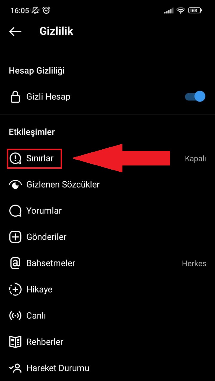 Instagram sınırlar özelliği nasıl kullanılır?