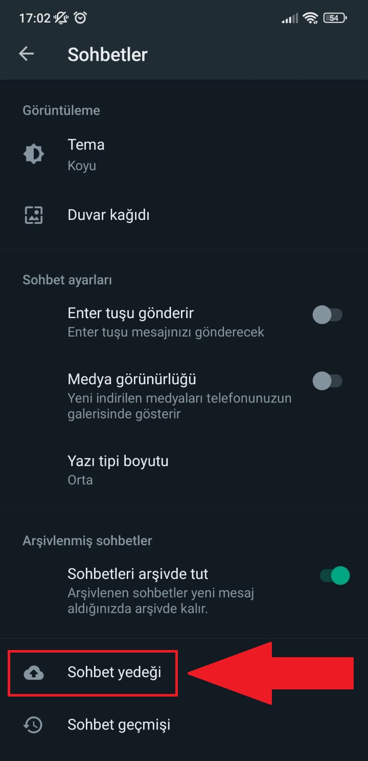 WhatsApp sohbet geçmişi nasıl kaydedilir?