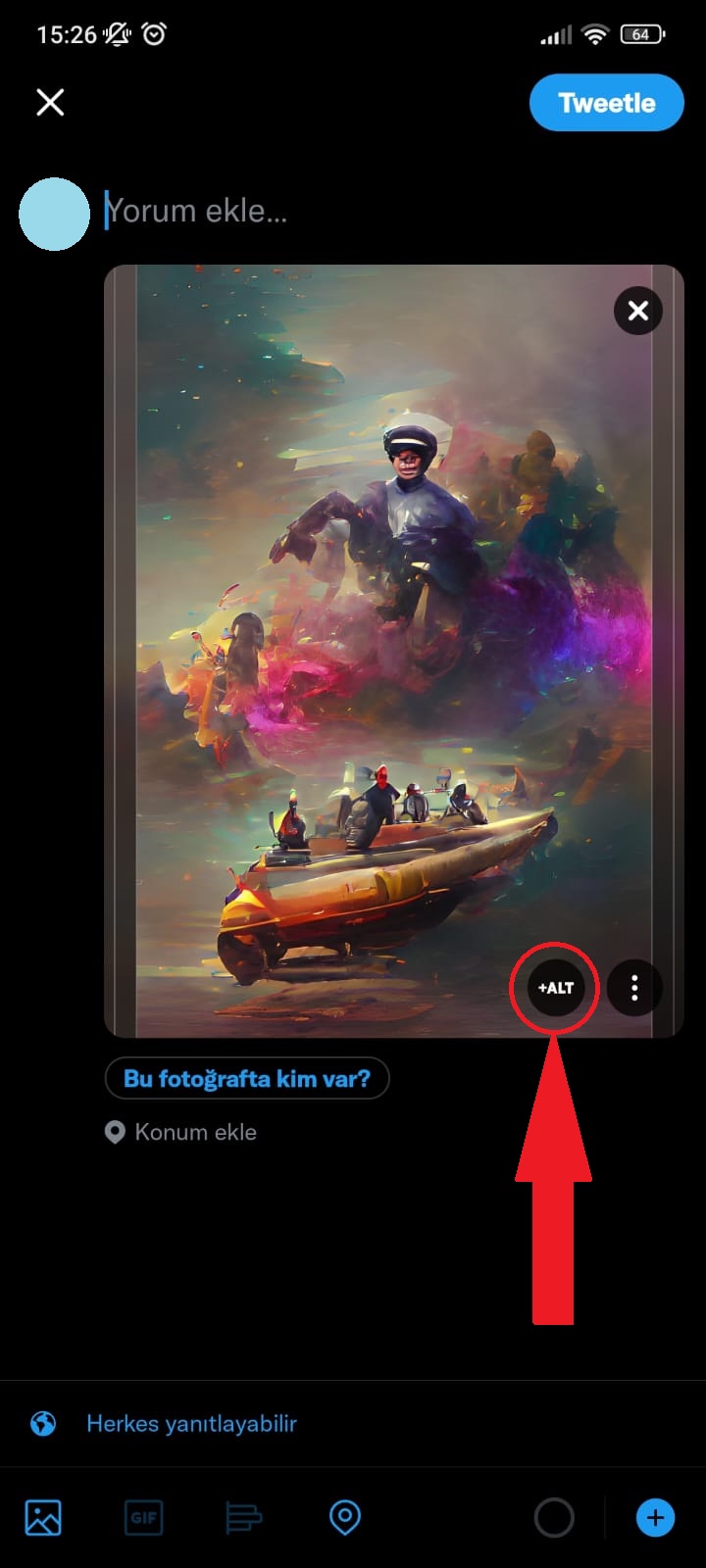 Twitter’daki resimlere Alt metin nasıl eklenir?