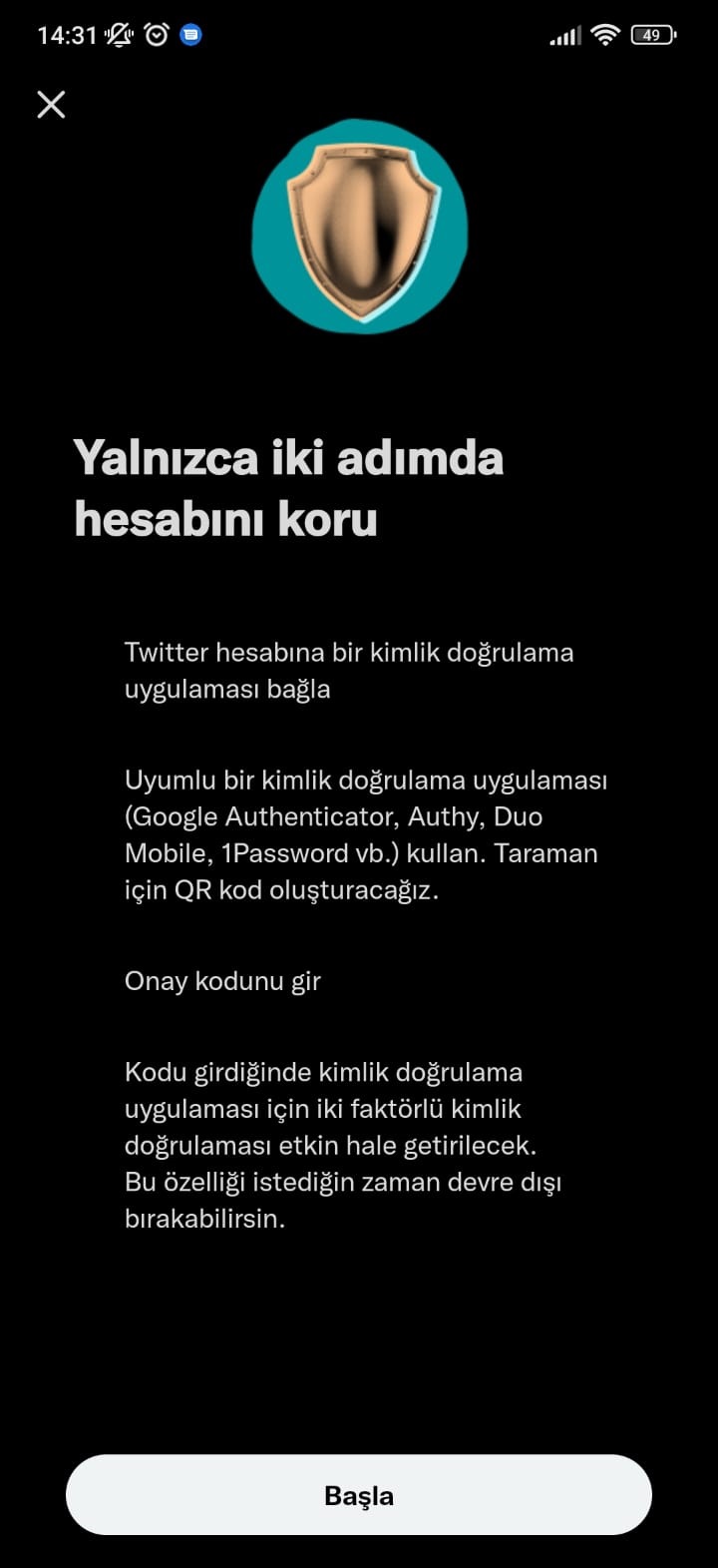 Kimlik doğrulama uygulaması