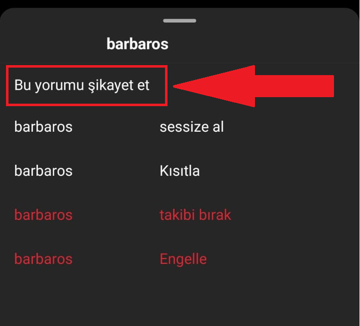 ​​​​​​​Instagram yorumu nasıl şikayet edilir?