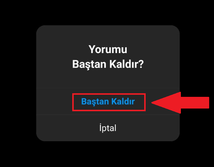 Sabitlenen bir Instagram yorumu nasıl kaldırılır?