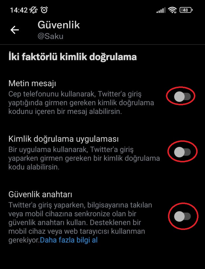 Twitter iki faktörlü kimlik doğrulama nasıl yapılır?