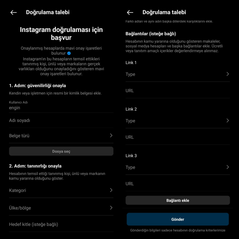 Instagram mavi tik nasıl alınır?