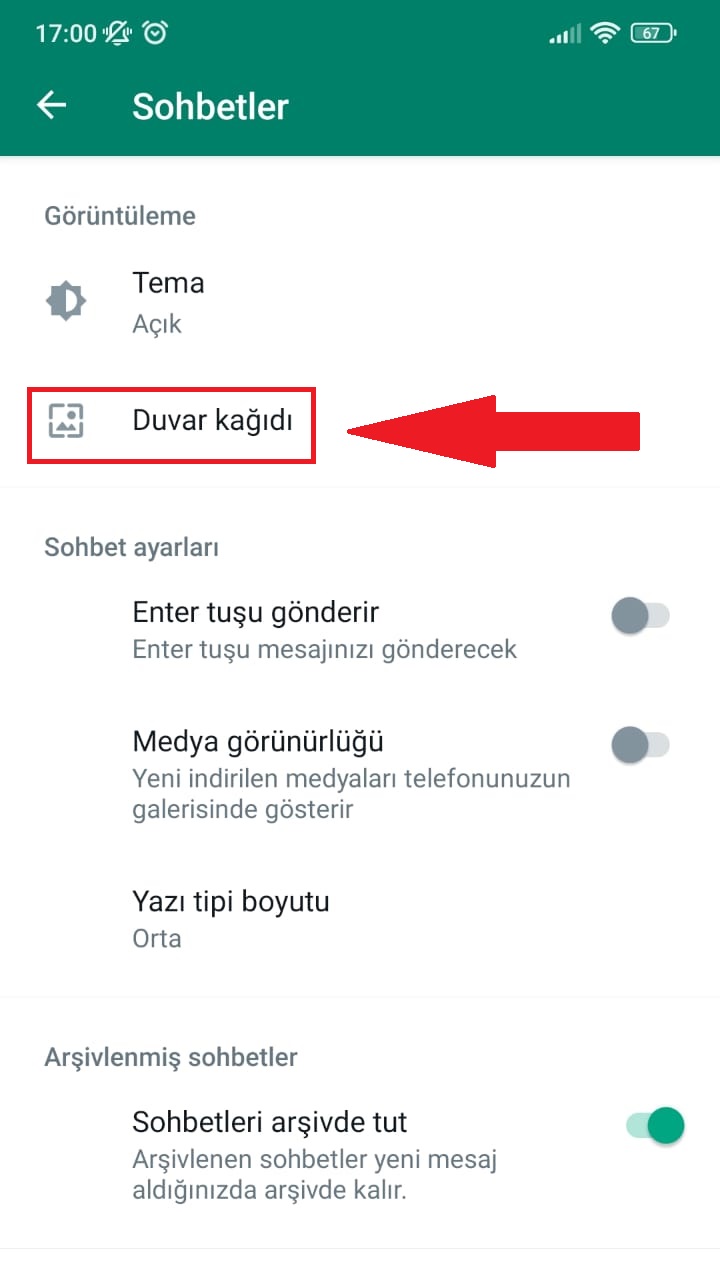 WhatsApp duvar kağıdı değiştirme nasıl yapılır?