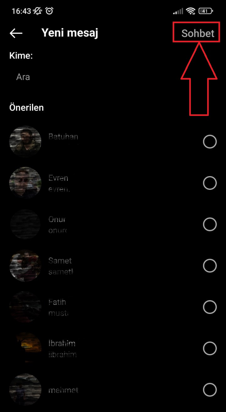 Instagram grup sohbeti kurma nasıl yapılır?