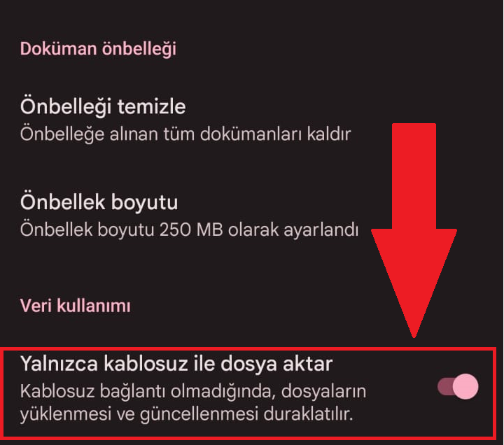 Mobil veri etkinleştirme veya devre dışı bırakma