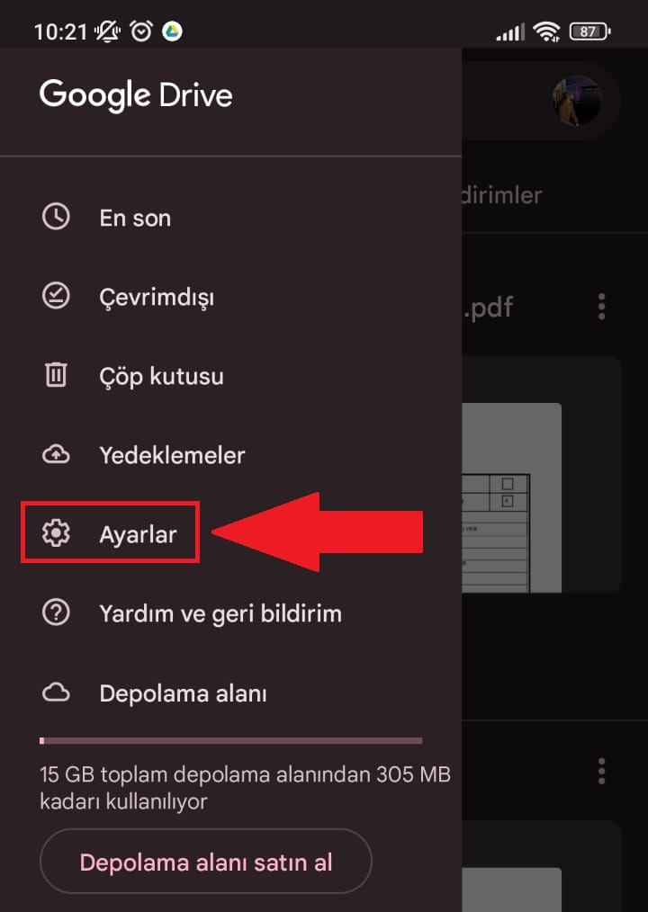 Mobil veri etkinleştirme veya devre dışı bırakma