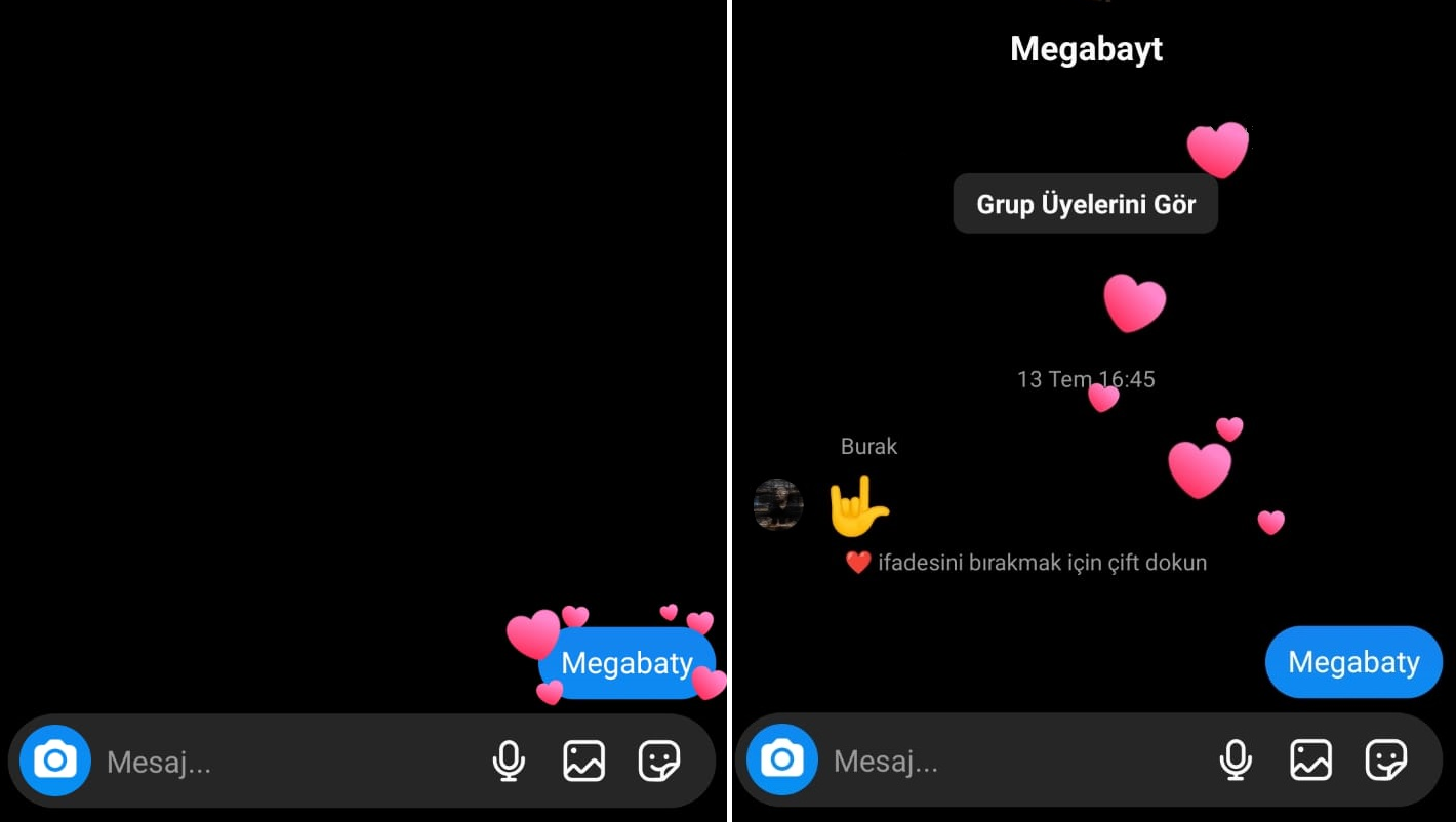 Uçan Kalpler Animasyonu