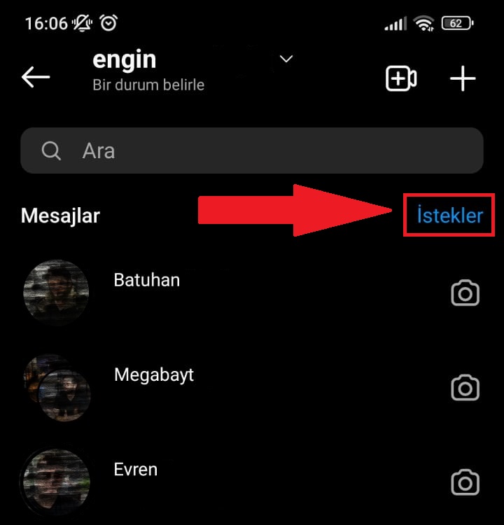 Instagram sınırlı mesajlar nasıl görülür?