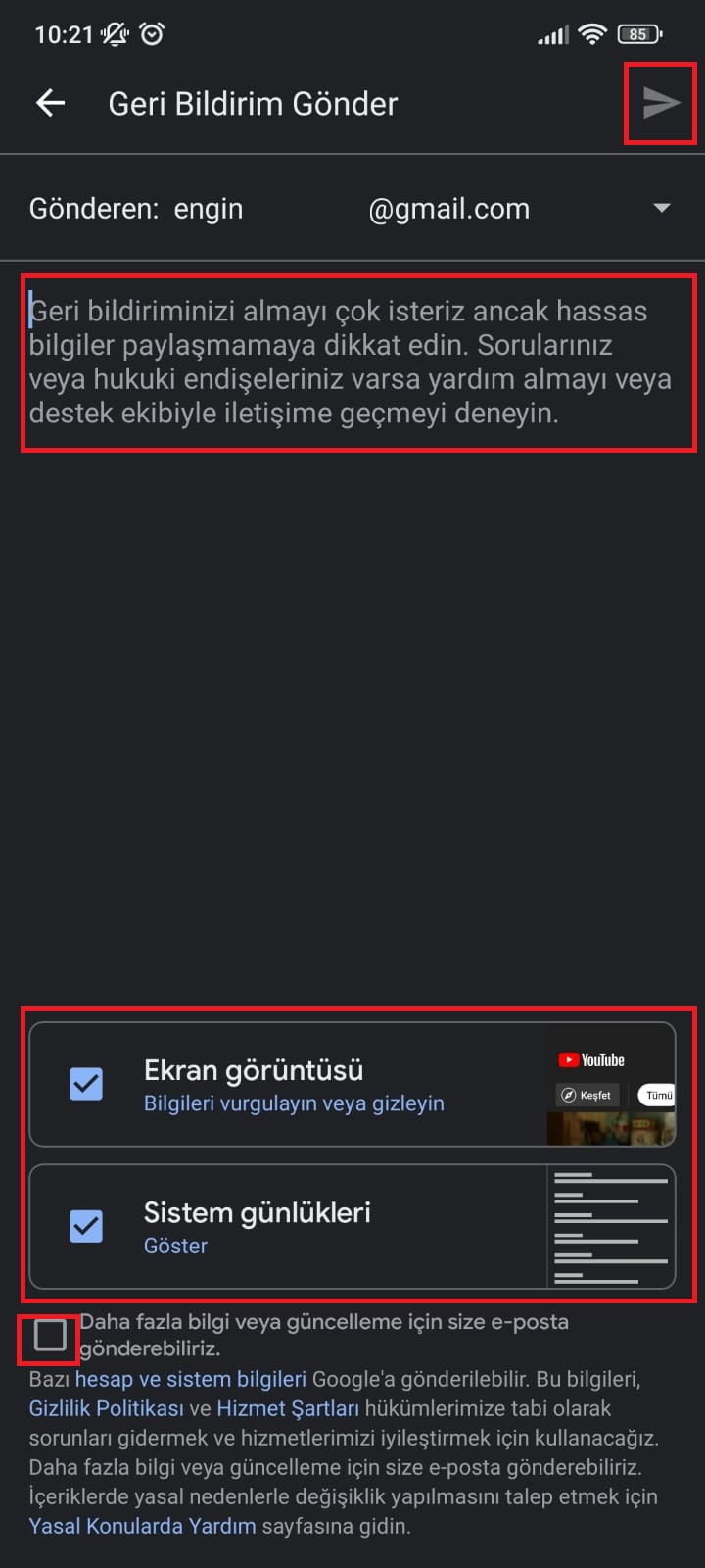 YouTube’da mesaj nasıl gönderilir?