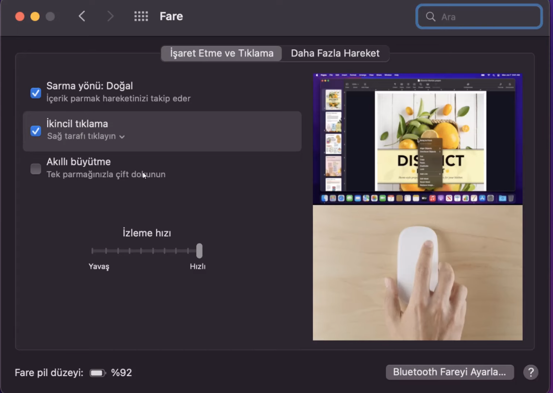 2022-08-15 16_49_41-MacOS Fare Sağ Tıklama Açma ve Mouse İmleç Hızı Ayarlama Pil Düzeyi Görüntüleme