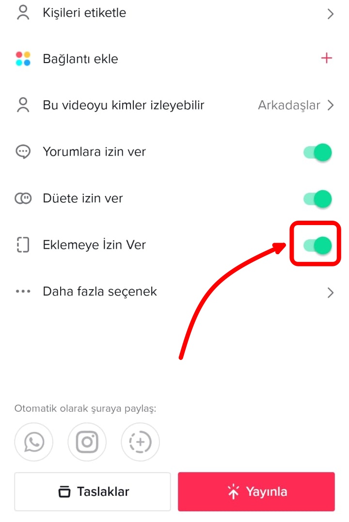 ekleme-kapatma-paylasirken