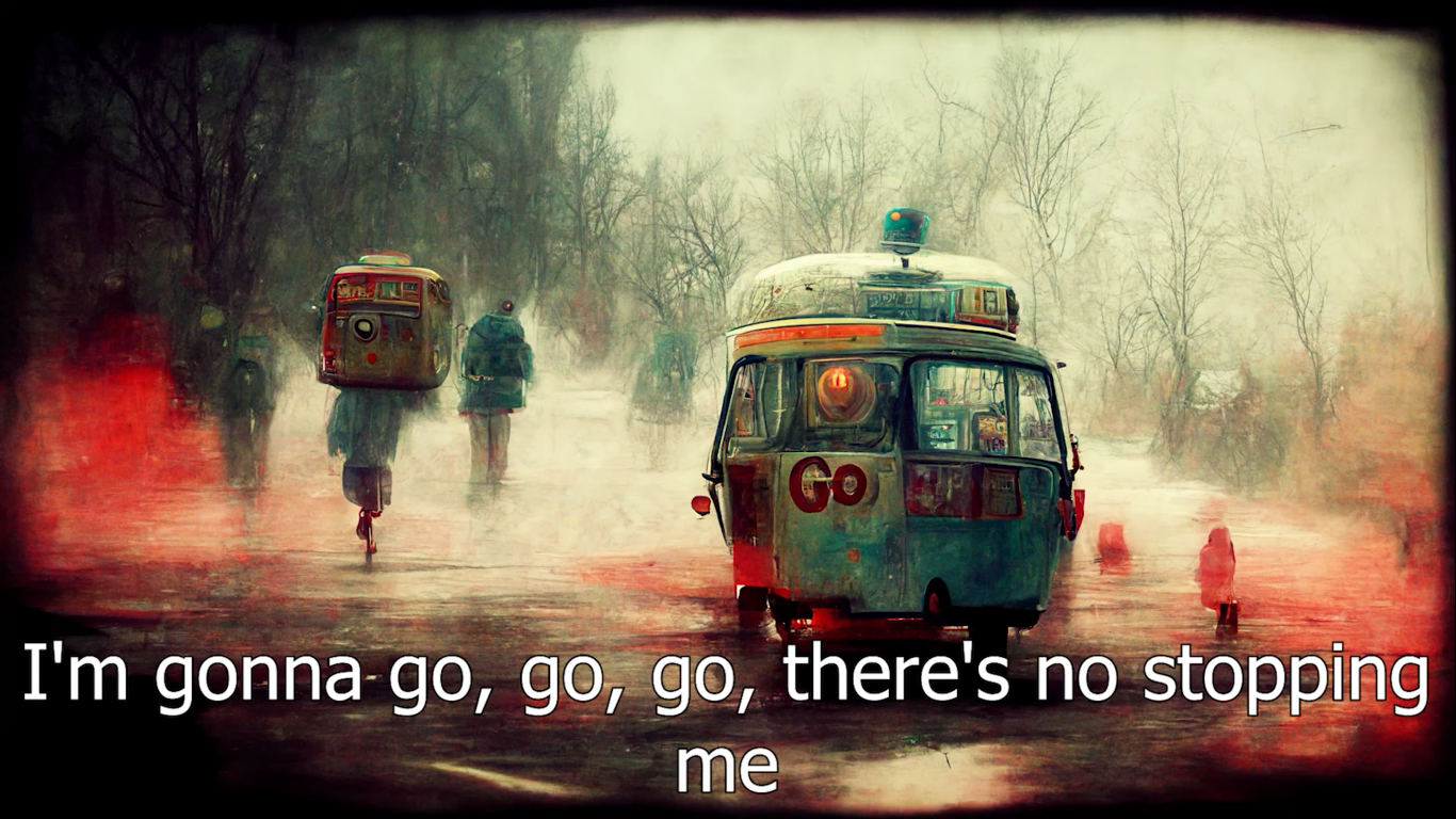 Queen'in efsane parçası Don't Stop Me Now sözleri yapay zeka yardımı ile sanat eserlerine dönüştürüldü! 13