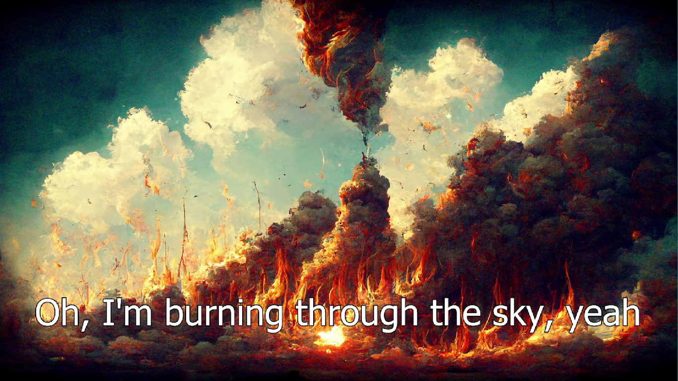 Queen'in efsane parçası Don't Stop Me Now sözleri yapay zeka yardımı ile sanat eserlerine dönüştürüldü! 43