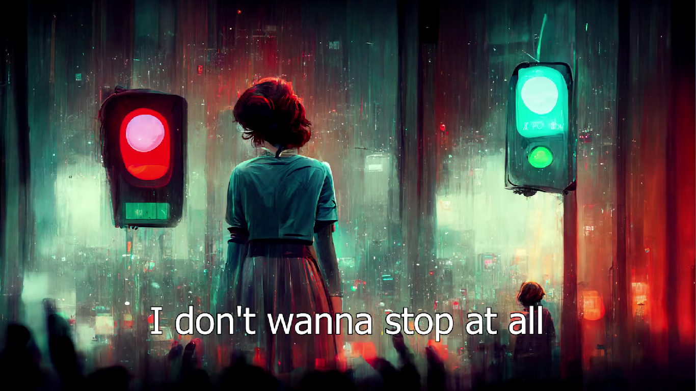 Queen'in efsane parçası Don't Stop Me Now sözleri yapay zeka yardımı ile sanat eserlerine dönüştürüldü! 55