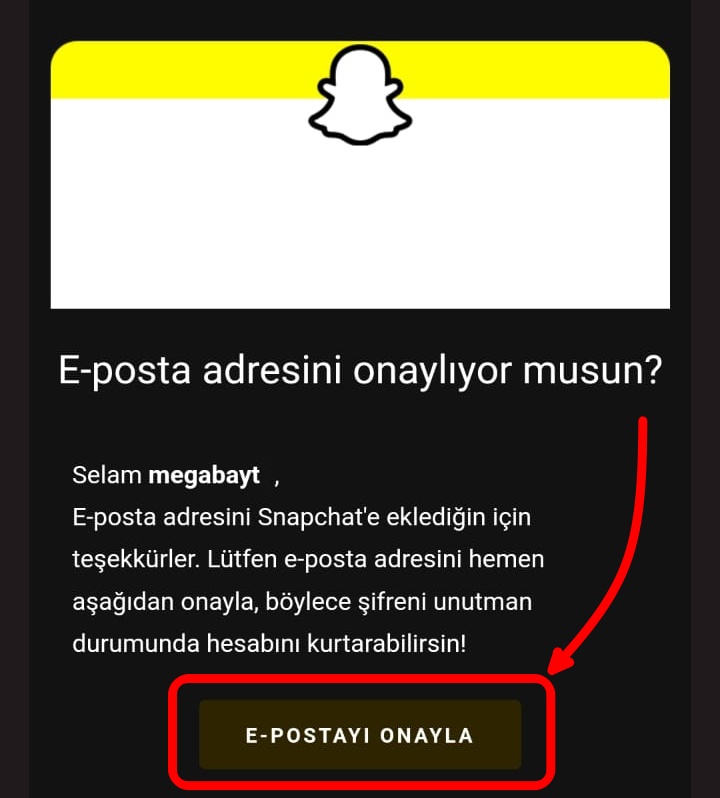 snapchat-e-posta-onaylama