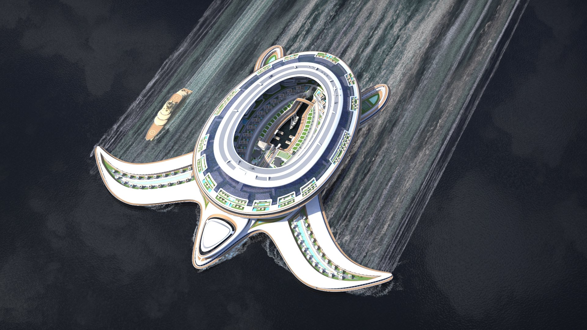 Suudi Arabistan'dan 8 milyar dolarlık kaplumbağa şeklinde yüzen şehir: Pangeos 6