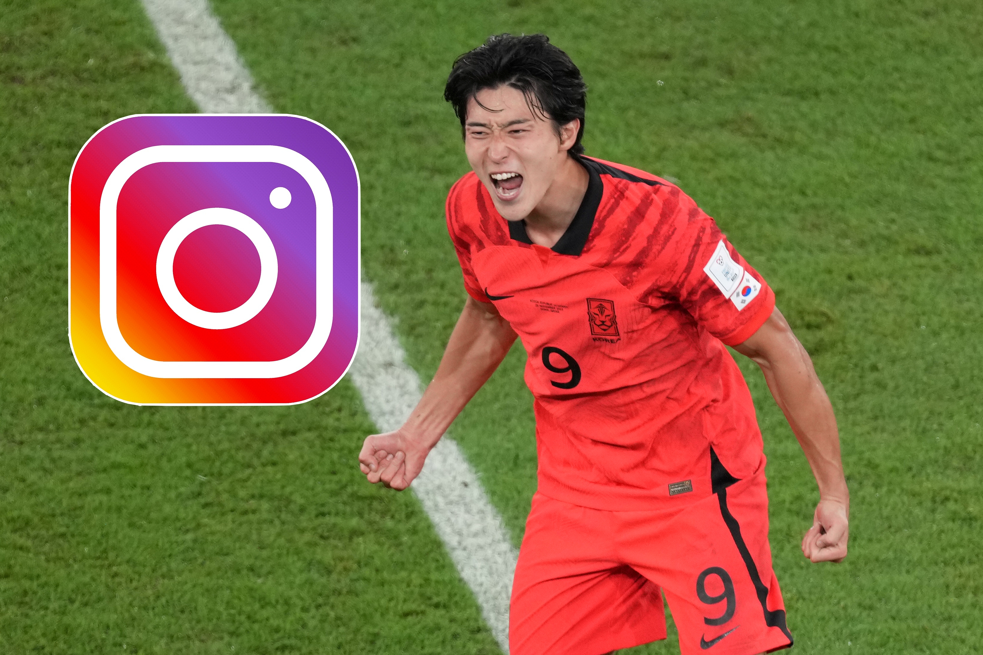 Güney Koreli futbolcu Cho Gue-sung,  Dünya Kupası'nda 2 milyon takipçiye ulaştı 1