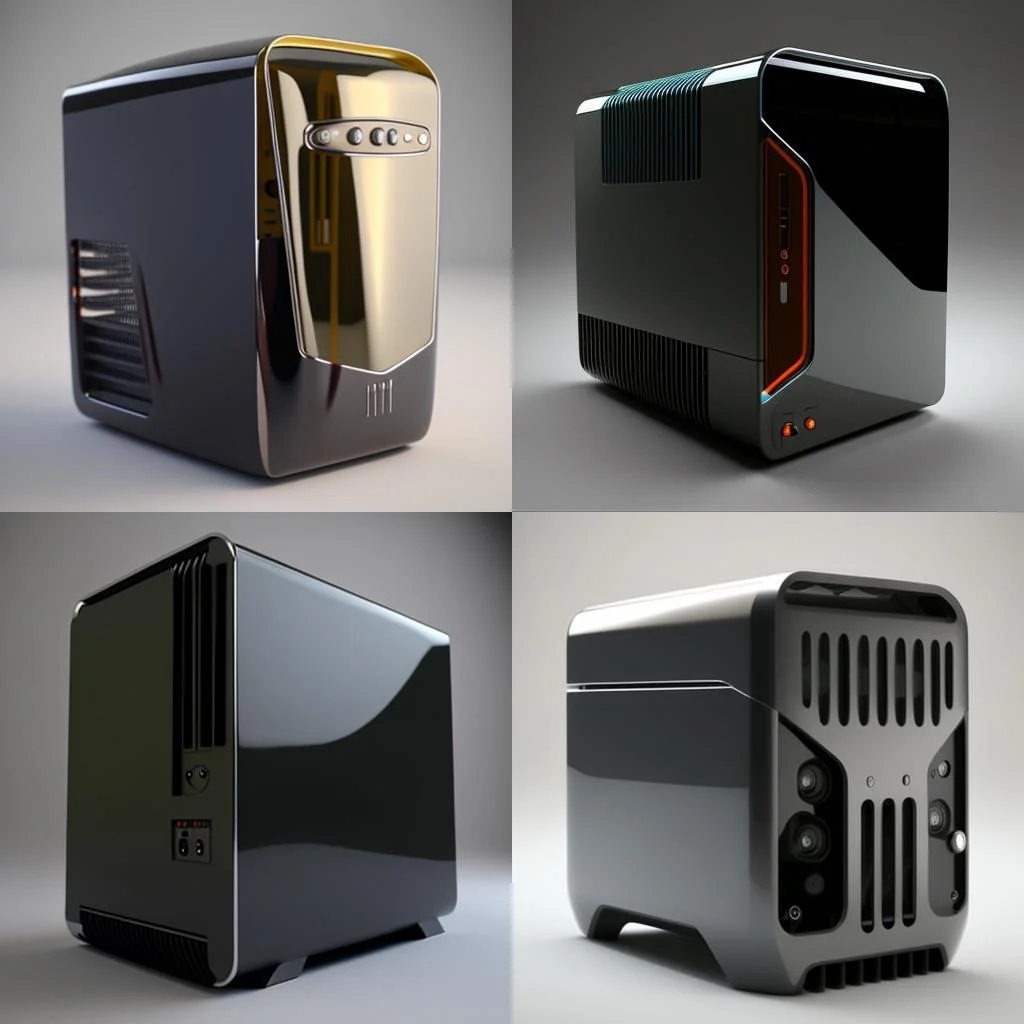 Yapay zeka tarafından oluşturulan PC kasa tasarımları adeta gelecekten gelmiş gibi 8