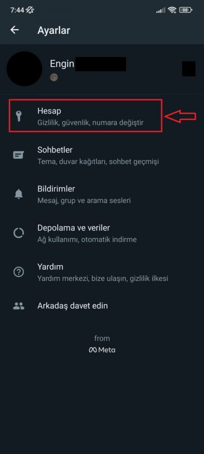 Whatsapp telefon numaranızı nasıl değiştirirsiniz? 