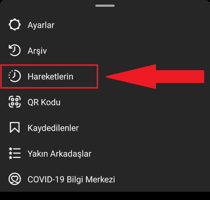 Instagram beğendiğim gönderiler nerede? 