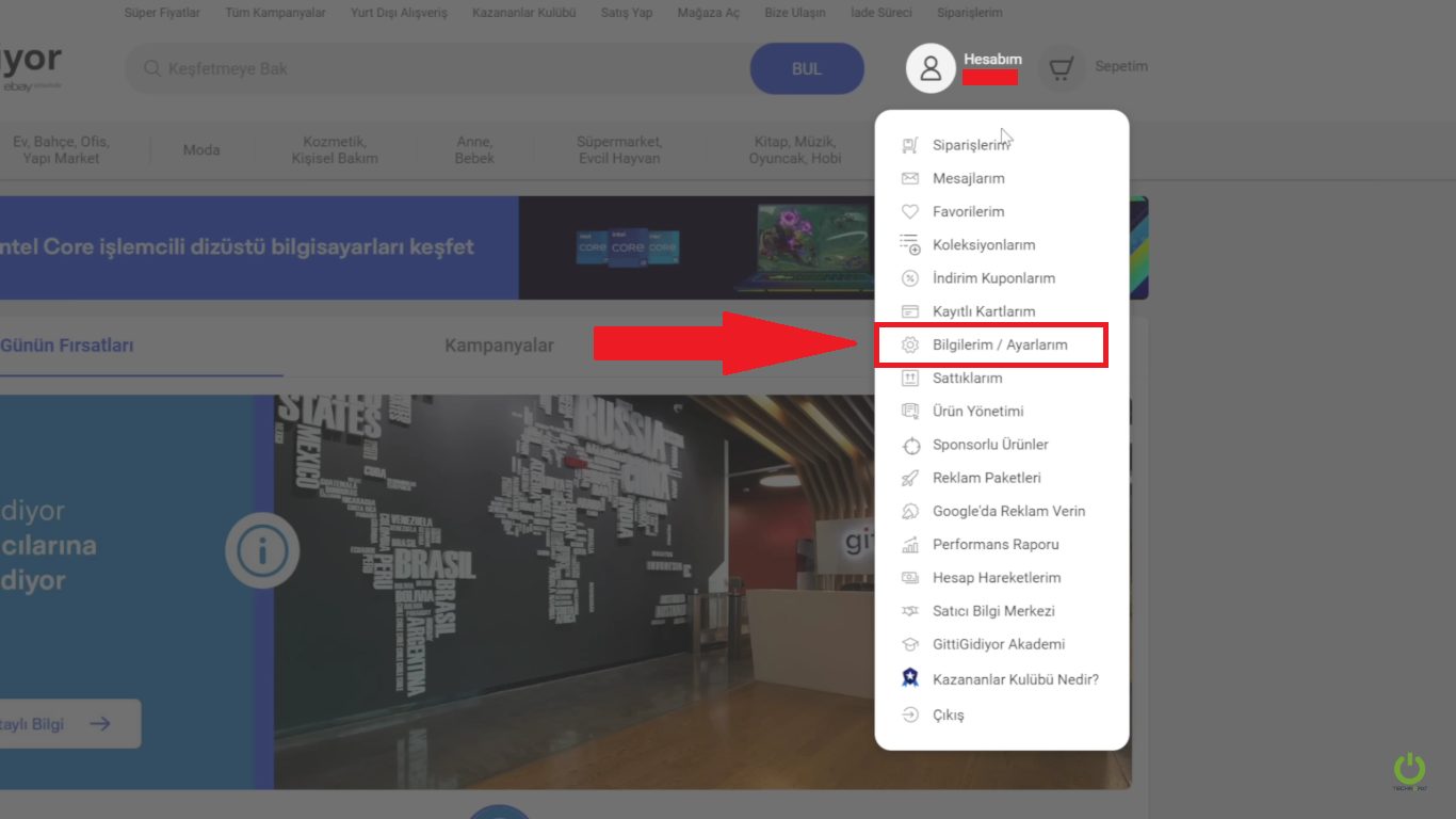 Gittigidiyor hesap silme nasıl yapılır?