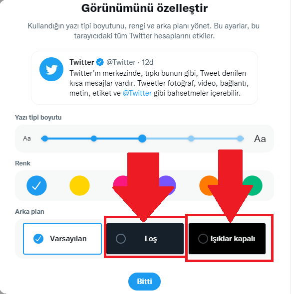 Twitter karanlık mod nasıl yapılır? 
