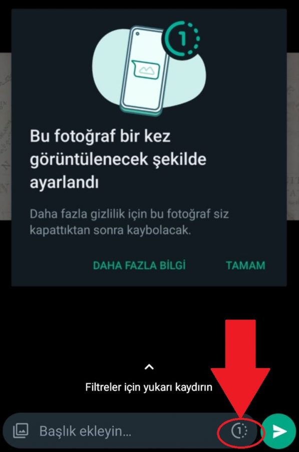 WhatsApp bir kez görüntüle nasıl yapılır?