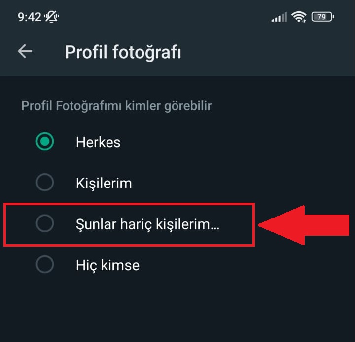 WhatsApp profil resmini belirli kişilerden gizleme nasıl yapılır?