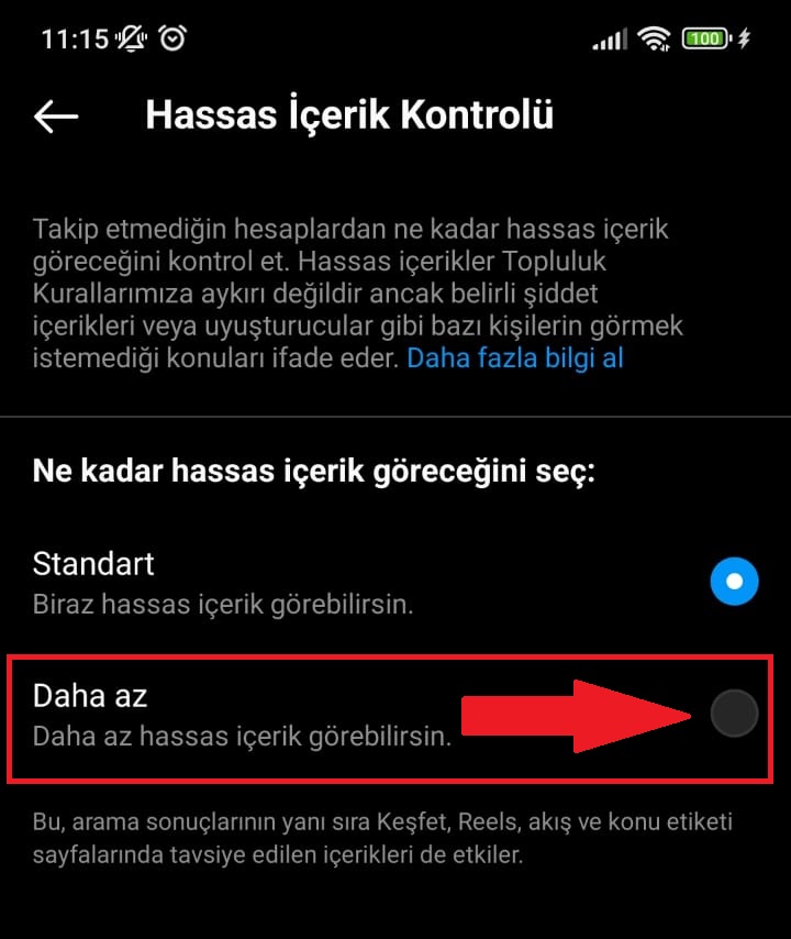 Instagram hassas içerik kapatma nasıl yapılır? 