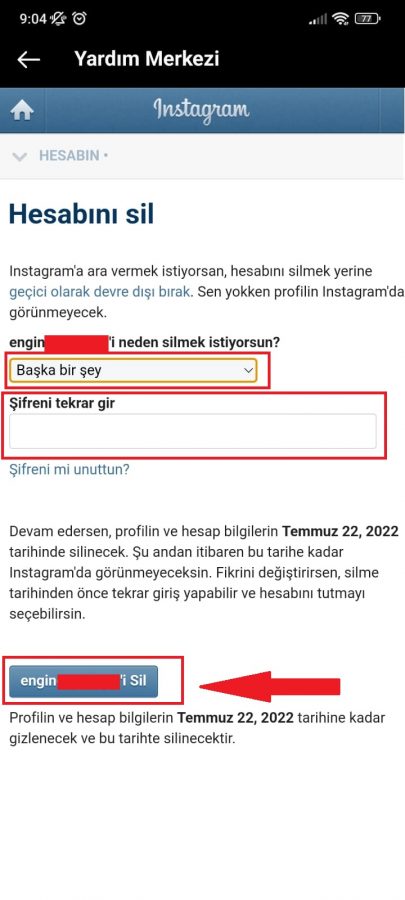 Instagram hesap silme nasıl yapılır?